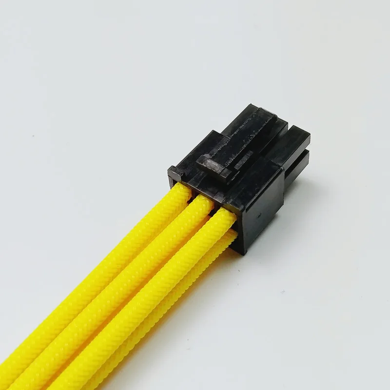 PCI-E_6Pin_yellow_sleeve_Extension_cable_1