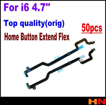 

50pcs Home Button Flex Cable Extend for iPhone 6 4.7 Top orig quality Extended long Home Button Flex Cable Replacement Parts