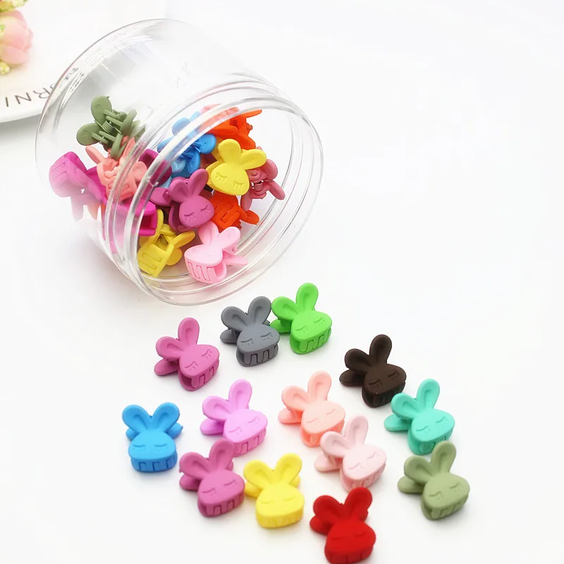 

40pcs/box Hot Sale Fashion Baby Girls Small Hair Claw Cute Rabbit/Flower Hair Jaw Clip Children Hairpin Hair Accessories