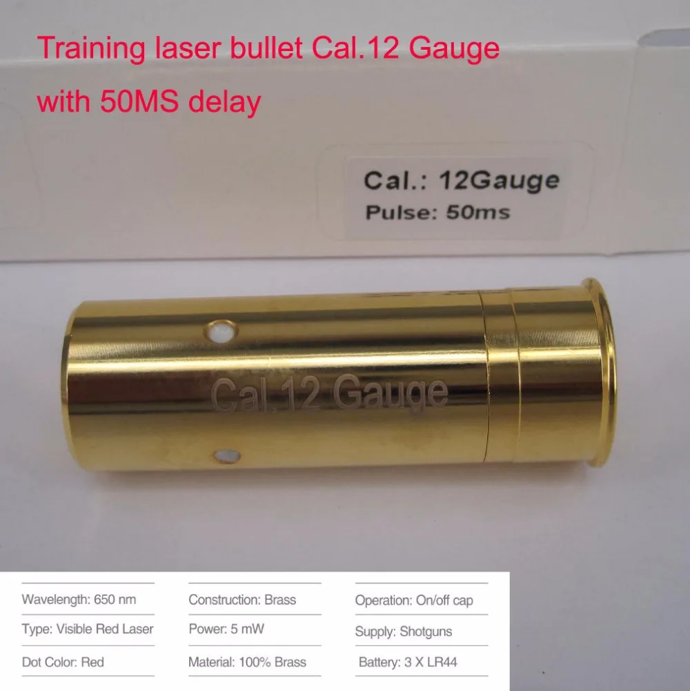 Pulso de Luz Munição a Laser Bala de Treinamento a Laser Cartucho de Bala a Laser para Treinamento de Incêndio Simulação de Tiro Calibre Seco & 12 50 ms