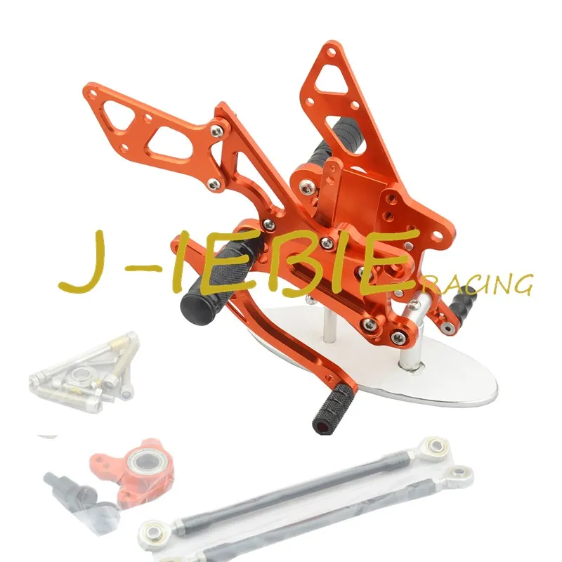 

CNC Racing Rearset Регулируемые задние комплекты подножки подходят для Honda CBR600RR 2003-2006 CBR1000RR 2004 2005 2006 2007 оранжевый