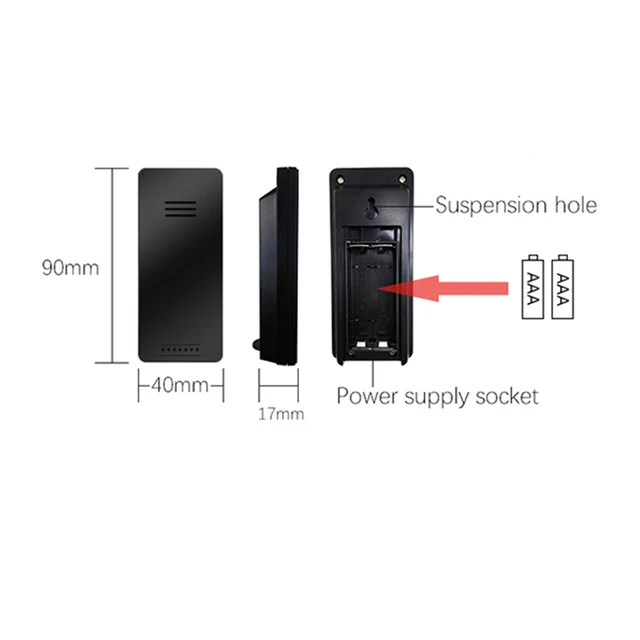 PROTMEX Weather Station Out door Temperature Wireless Sensor Accessories Match PT3531B Weather Station Indoor Receiver