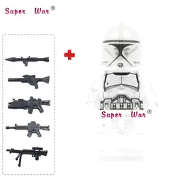 20 штук Звездные войны супергероя 501st клон Jet конструктор солдатиков из блоков кубики числа Модель Коллекция образования diy детские игрушки