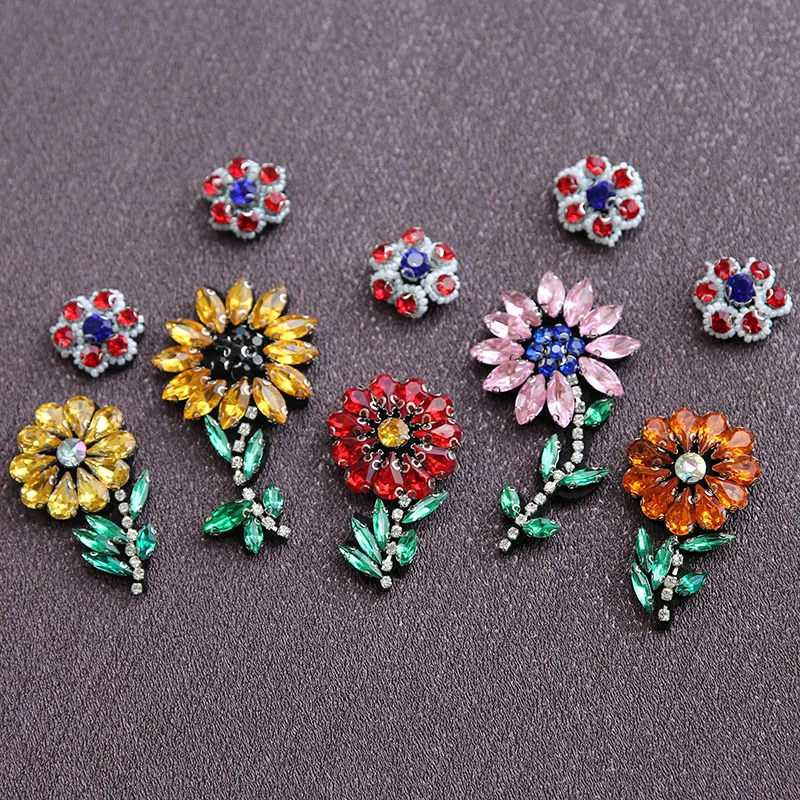 1 шт. разноцветный 3D Цветочный патч для одежды|flower patch|applique on clothingsew patches |