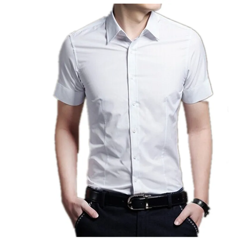 2015 gentleman men's business casual shirts with short sleeves, high ...