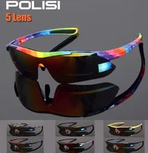 2016 Cool Men Women Cycling Glasses UV400 Outdoor Sports Windproof Eyewear Mountain Bike Bicycle MTB Glasses Sunglasses 5 Lens