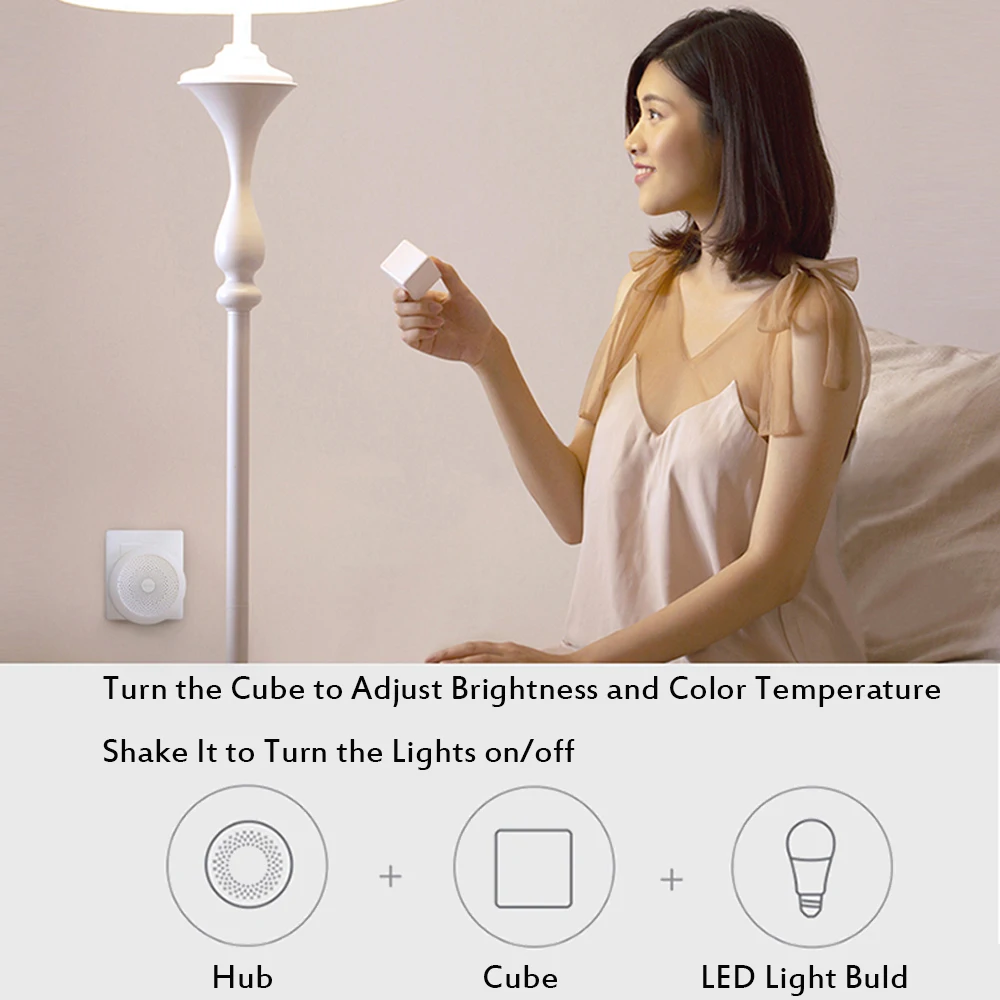 Новое крепление для спортивной камеры Xiao mi Aqara Zigbee умная белая Цвет светодиодный лампа 9 Вт E27 2700 K-6500 K 806lum умный свет работы с mi Home приложение