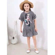 Girls Princess Dress New 2019 Spring Summer Girls Dress Kids Cotton Black White Plaid Sequin Dress Cute Dog Pattern Dresses Girls Princess Dress New 2019 Spring Summer Girls Dress Kids Cotton Black White Plaid Sequin Dress Cute Dog Pattern Dresses