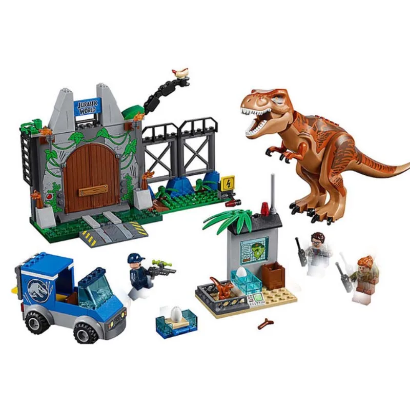 Jurassic World Dinosaur Park Toys Set Building Brick Blocks T-rex Model Compatible With Legoings Children Christmas Gift