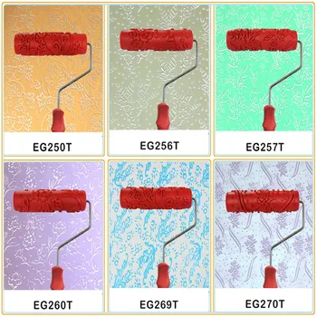 

Free shipping 7inch red rubber roller wall decoration painting roller, Paint Roller for Wall Decoration Paint tools HOMEDIY TOOL