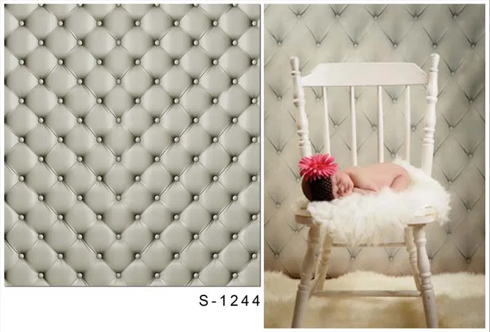 

Grey tufted background kids photo shooting vinyl photography backdrops fabric for photo studio background fotografia