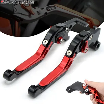 

For YAMAHA MT-09 MT09 Tracer 2014-2017 With Logo Motorcycle Accessories CNC Folding Extendable Brake Clutch Levers LOGO MT-09