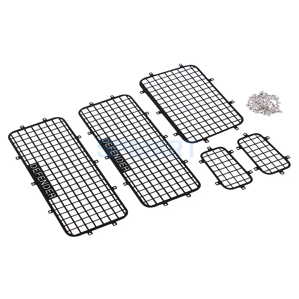 5pcs Metal Window Mesh Protective Net for Traxas  -4   4 1/10 RC Crawler