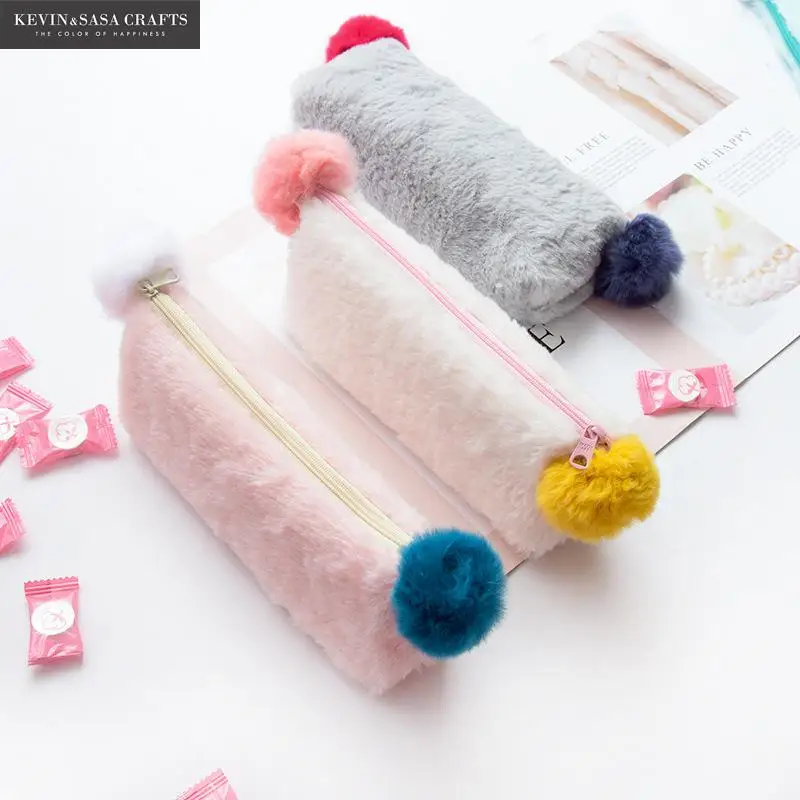 

Plush Pencil Case Quality Plush School Supplies Bts Stationery Gift Pencilcase School Cute Pencil Box School Tools Bts Gifts