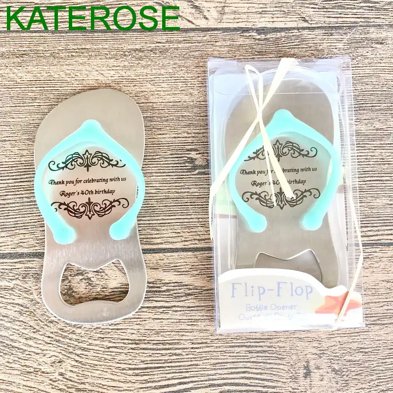 flip flop bottle opener personalized