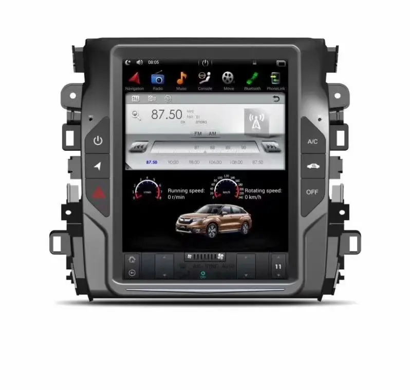 10," Тесла стиль вертикальный экран один автомобильный dvd-плейер din для Honda avancier с системой android 7,1 gps navi