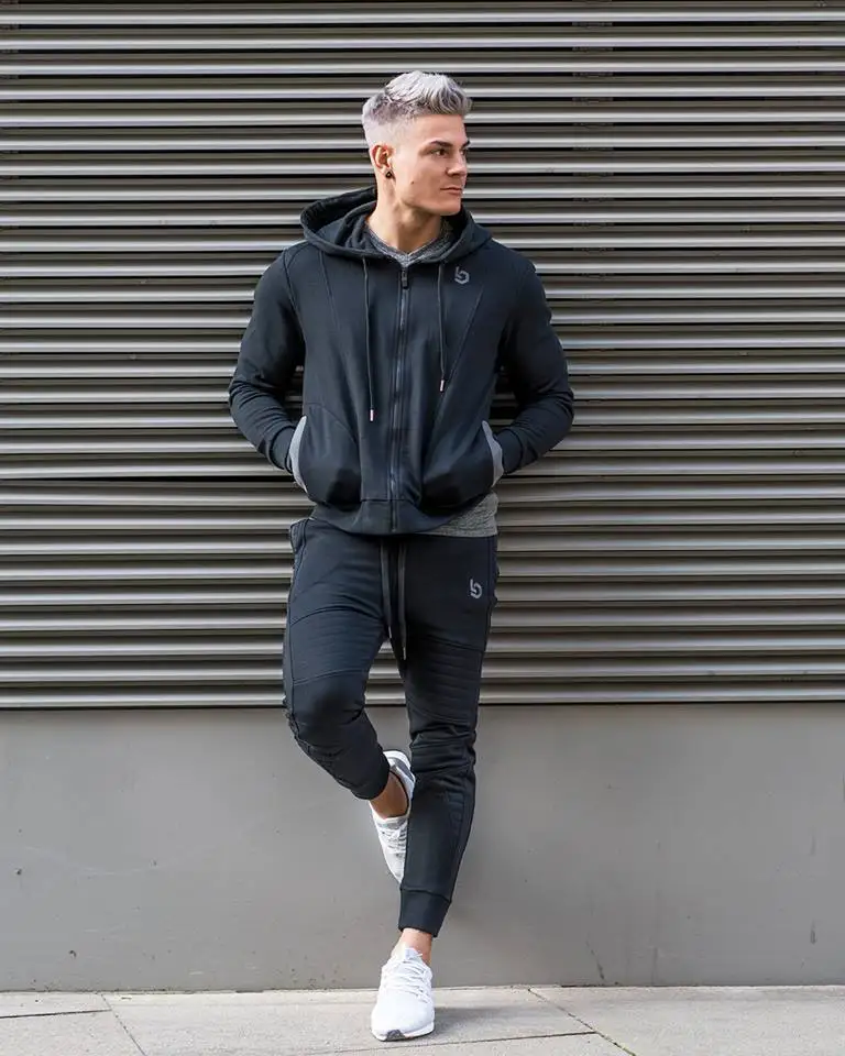 2018 Gyms New tracksuit men pants Sets Fashion Sweatshirt sweat suits brand heren kleding casual fitness Outwear jogger set 2018 Gyms New tracksuit men pants Sets Fashion Sweatshirt sweat suits brand heren kleding casual fitness Outwear jogger set