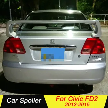 

For FD2 Civic Rear Spoiler ABS Material Primer Color Car Tail Wing Decoration For Honda FD1 Civic FD2 2012 2013 2014 2015