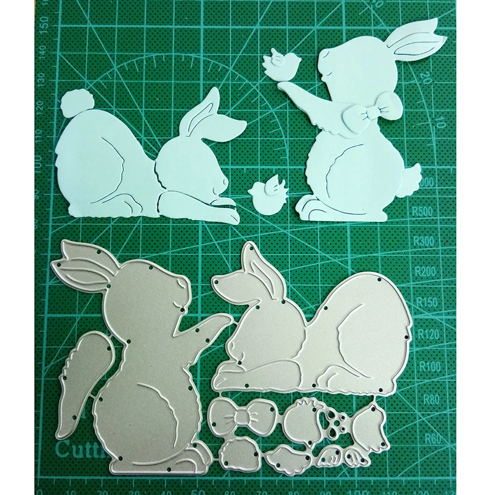 

Bi fujian Easter Bunny Chicks Metal Cutting Dies Stencils for DIY Scrapbooking Stamp/photo album Decorative Embossing Paper Card
