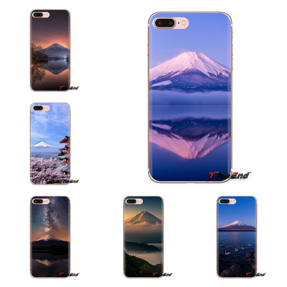 Для Samsung Galaxy S3 S4 S5 Mini S6 S7 Edge S8 S9 S10 Plus Note 3 4 5 8 9 чехол для телефона розовый Mt. Fuji Fujisan in