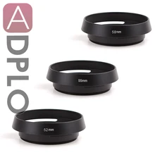 Metal Tilted Vented Lens Hood 52mm 55mm 58mm Suit For Leica M Camera 55mm foldable lens hood
