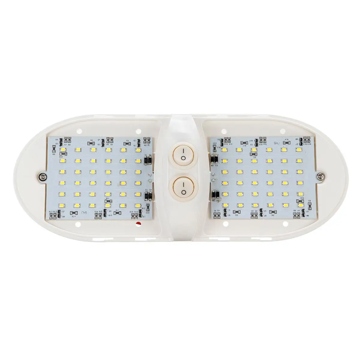 12V 72LED RV потолочный купол светильник с выключателем с двойным куполом внутренний замена светильник ing для прицепа с прицепом дом на колесах лодка