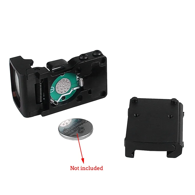 Flip Up Red Dot Sight Foldable RMR Scope w 9 Levels Brightness Holographic Reflex for Airsoft Hunting (13)