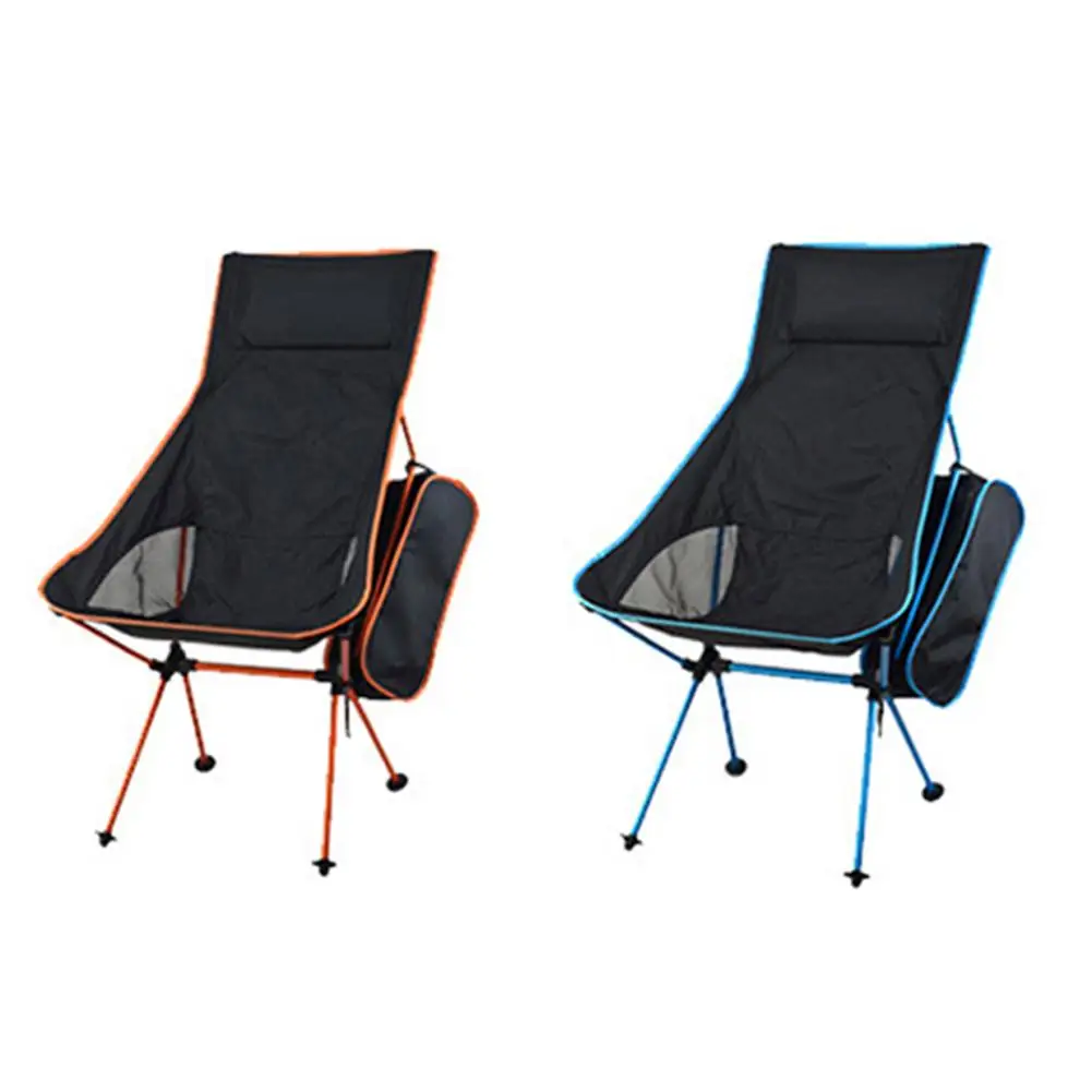 

2 Color Portable Folding Chair Aluminium Alloy Easy To Carry Back Camping Beach Fishing Chair