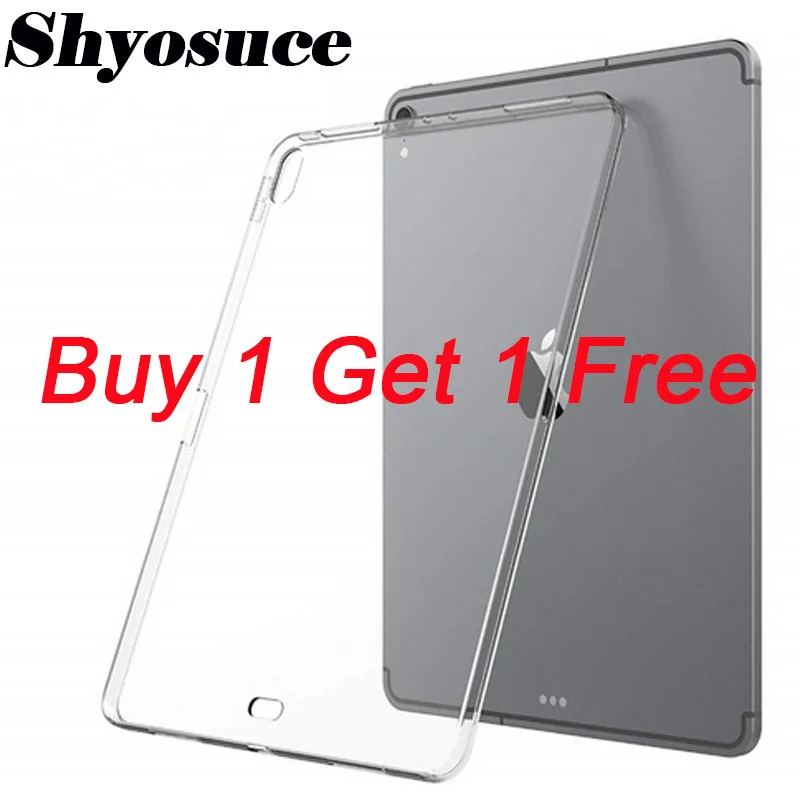 

Clear Case for iPad Pro 11 9.7 2018 Air Mini Pro 10.5 9.7 Soft Flexible Bumper Transparent TPU Rubber Back Cover Protector case