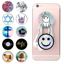 

2018 Original Pop Colored Drawing Phone Holder Rotatable Expanding Stand Socket and Grip Mount for iPhone Samsung