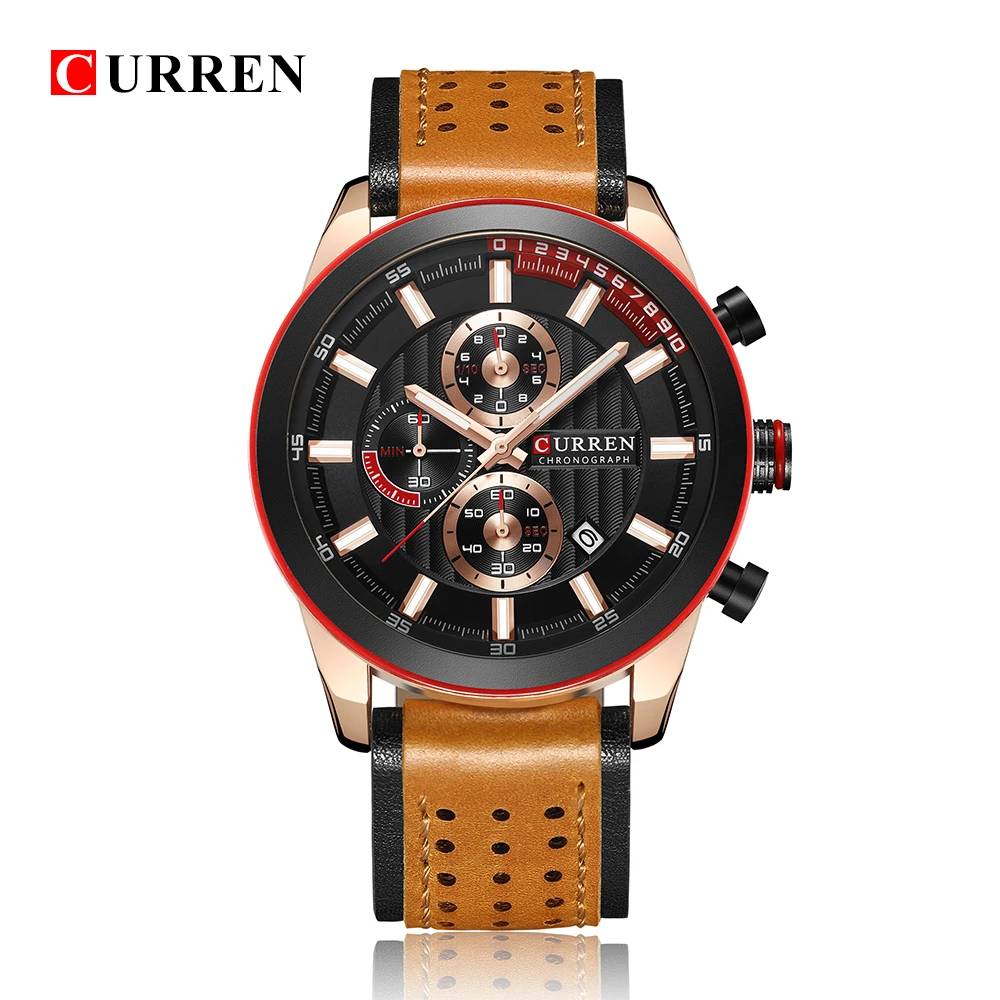 Curren Fashion Watches Men Casual Military Sports Watch Quartz Analog Wrist Watch Clock Male Hour Relogio Masculino Best Gift 