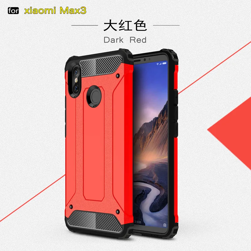 phone cases for xiaomi For Xiaomi Mi Max 3 Hybrid Shockproof Back Case Xaomi Xiomi Mi Max3 Bumper Cover Soft TPU and Hard PC Dual Protector Cases Funda best phone cases for xiaomi