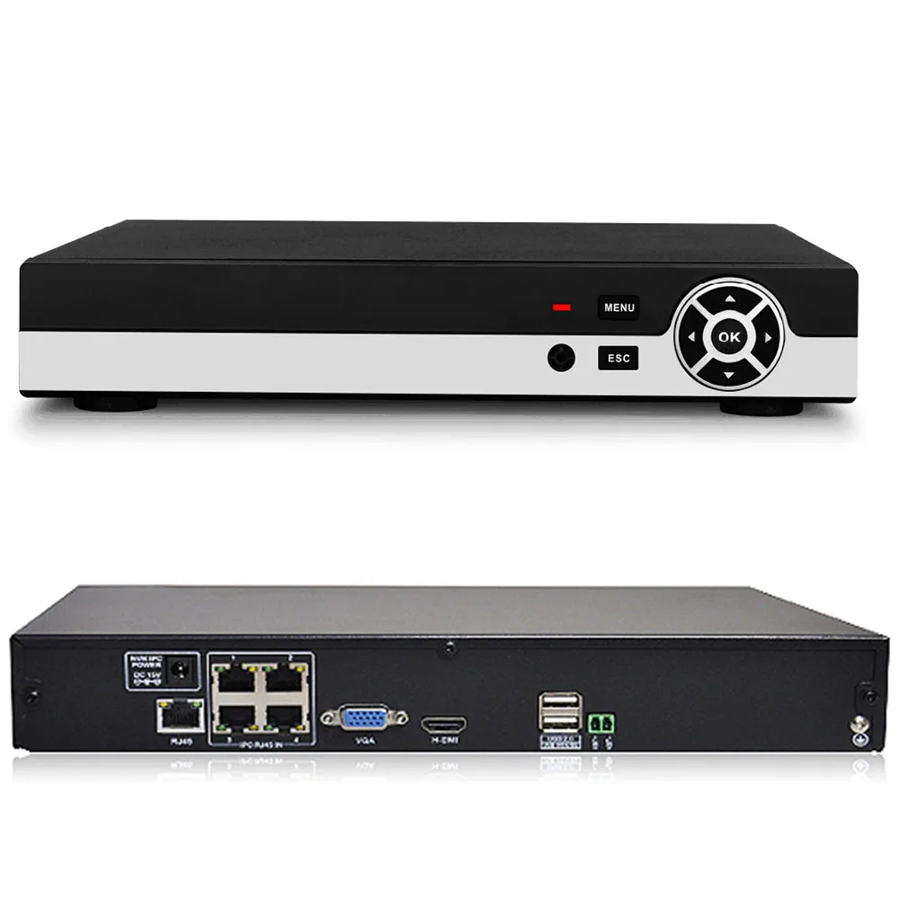 H.265 4CH POE NVR Kit 2MP 1080P безопасности Камера CCTV Системы Открытый IP IP66 Водонепроницаемый