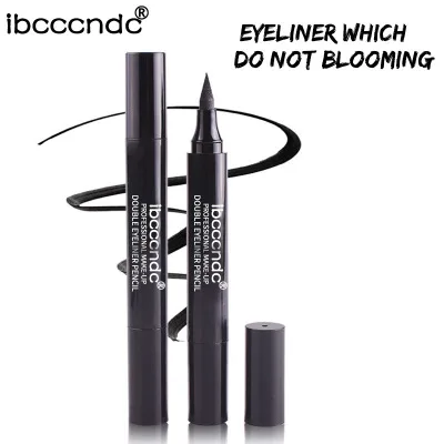 Ibcccndc Eyes Liner Liquid Make Up Pencil Waterproof Black Double-ended Makeup Stamps Eyeliner Pencil 4