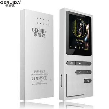 

2020 GERUIDA Hifi MP3 Player 8GB Metal MP3 Players With Screen Arm Strap Speaker 1.8" Lossless FM Radio Voice Recorder Ebook