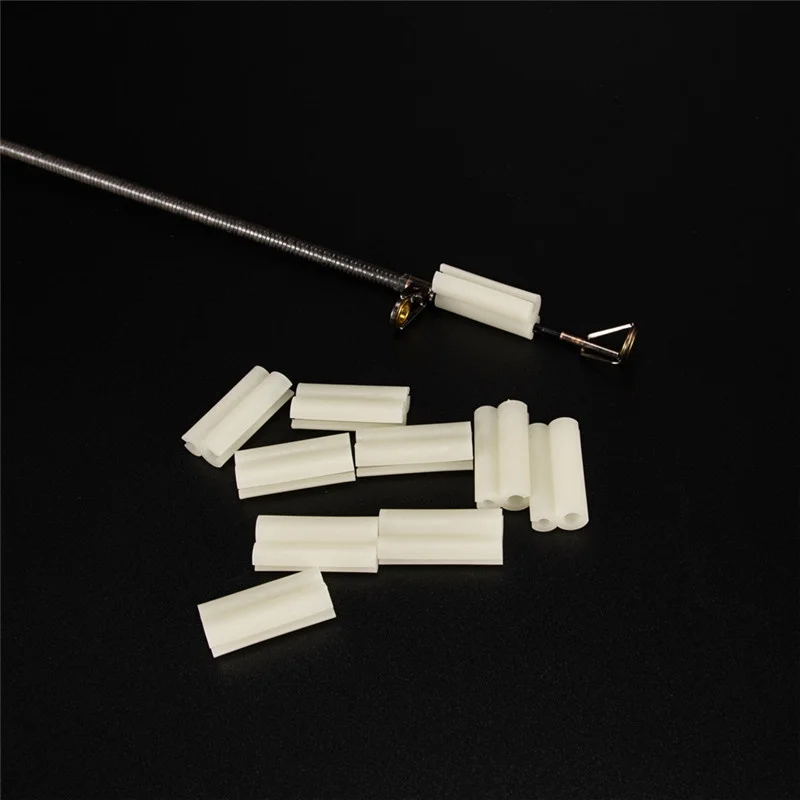 

10Pcs Fishing glow stick Clip used on fishing rod feeder clip on the rod tip fluorescent light sticks light night float Clip hol