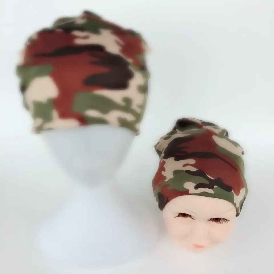 Камуфляжная шапка для мальчиков и девочек камуфляжная в армейском стиле тюрбан с