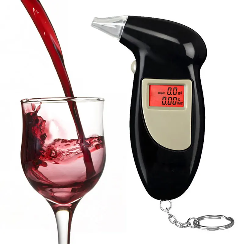 Portable Alcohol Tester Digital LCD Alcohol Detector Breathalyzer