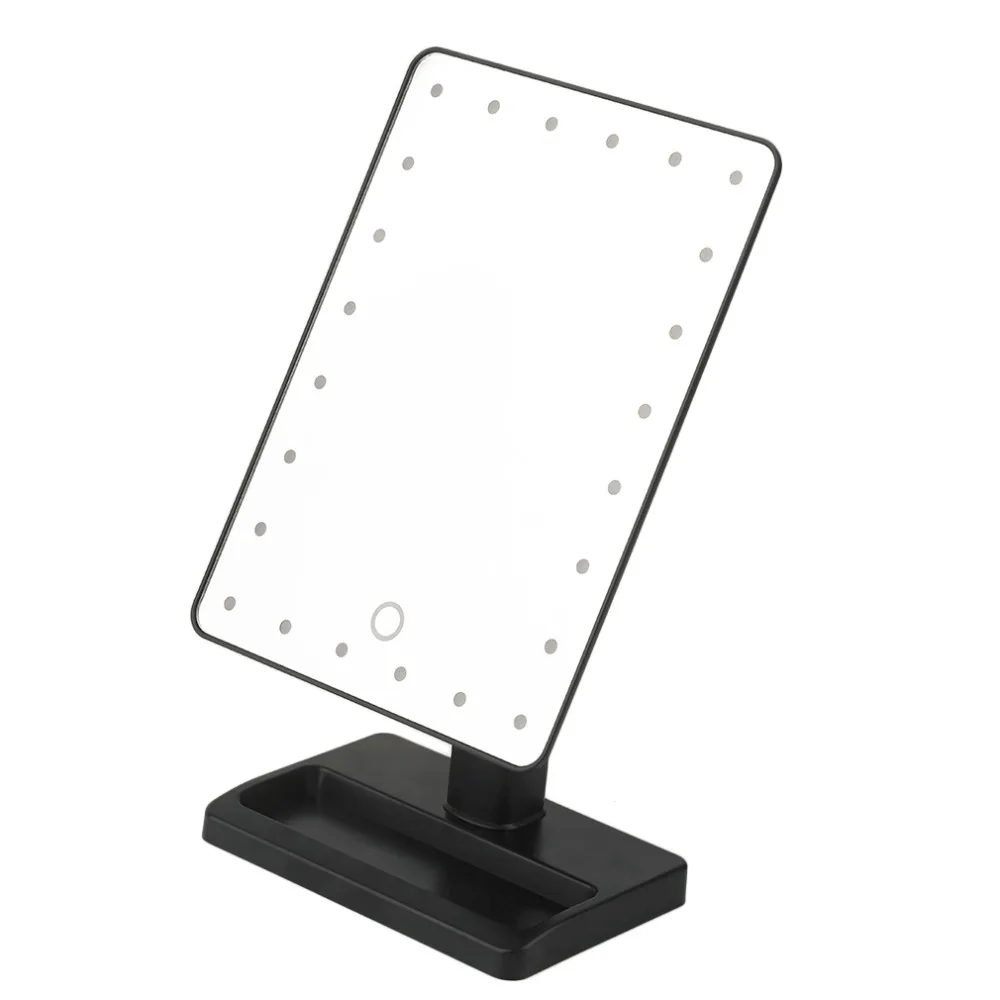 Square Shpe Desktop Adjustable Brightness font b LED b font Facial font b Makeup b font