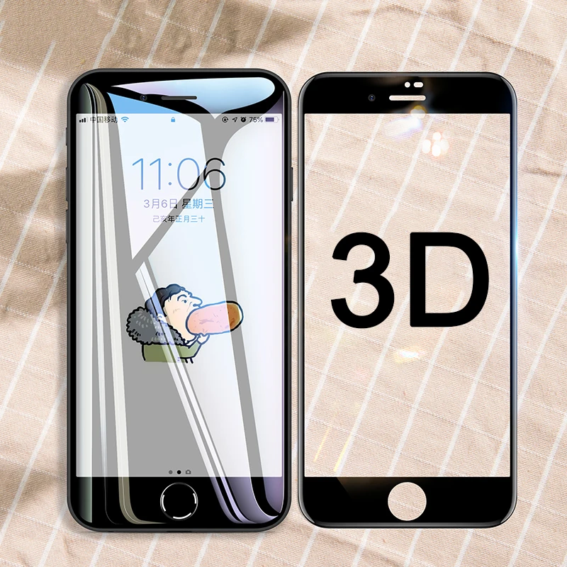 

3D 0.3mm Screen Protector Tempered Glass For iPhone Xs Max XR X S 6 6S 7 8 Plus Full Protective Glass on iPone Xsmax Protection