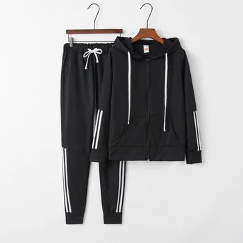 

Casual Hooded 2 Piece Set Women Tracksuit Year-old Female Costume Ensemble Femme Survetement Top&pants Trousers Suit Set