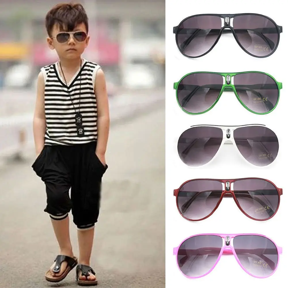 Новые модные детские солнцезащитные очки с защитой от ультрафиолета, детские очки для мальчиков и девочек, очки для вождения, Прямая поставка