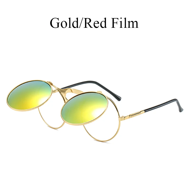 Круглые Солнцезащитные очки в готическом стиле стимпанк, мужские и женские, фирменный дизайн, Ретро стиль, панк стиль, солнцезащитные очки, женские очки Oculos gafas