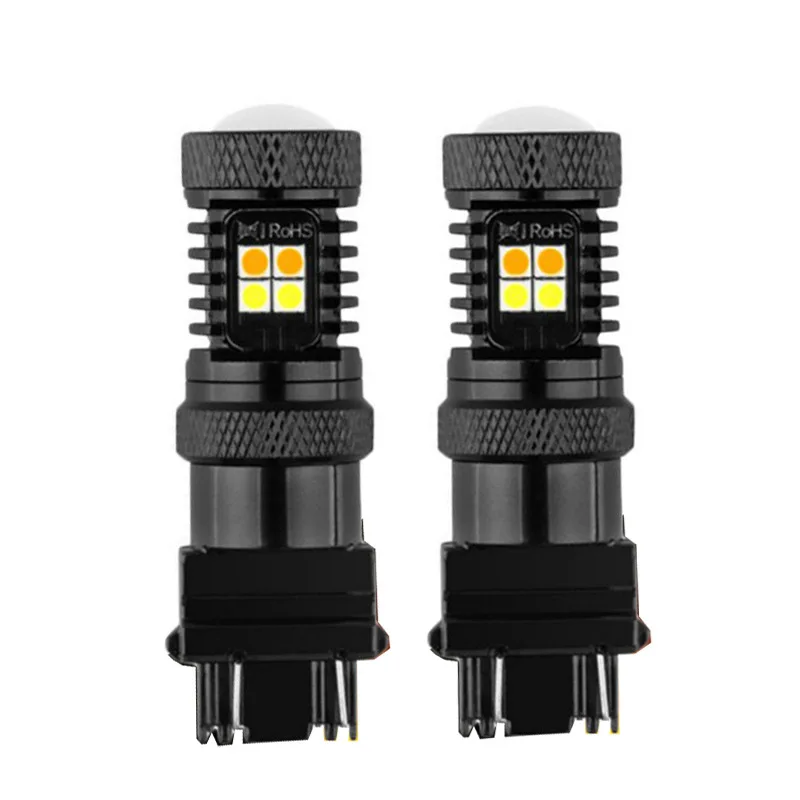 

T20 7443 Chip LED 8SMD 3030 32W Car Bulb Reverse Light Brake Turn Signal Lights source parking auto lamp White and Yellow