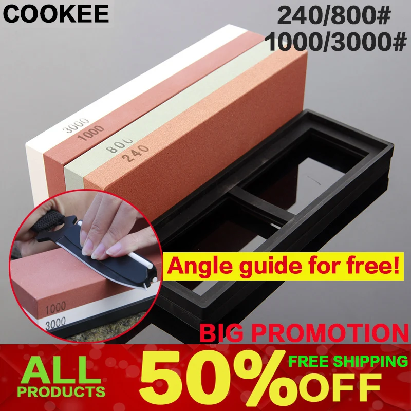 

professional Coarse knife grinder angle Stone Grit white corundum whetstone knife sharpener sharpening stone 240/800&1000/3000