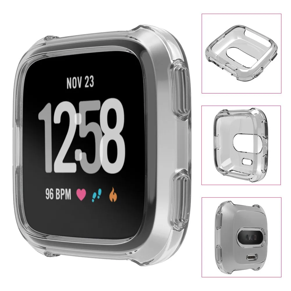 Защитный чехол из ТПУ для умных часов Fitbit Versa мягкий силиконовый защитный fitbit