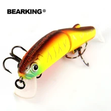Retail 2016 good fishing lures minnow,professional baits 11.3cm 13.7g,bearking equiped quality professional black or white hook
