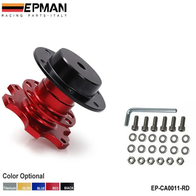 Красный Быстроразъемный адаптер ступицы подходит для автомобильного спортивного рулевого колеса для сиденья 2001-2006 EP-CA0011G - Цвет: Красный