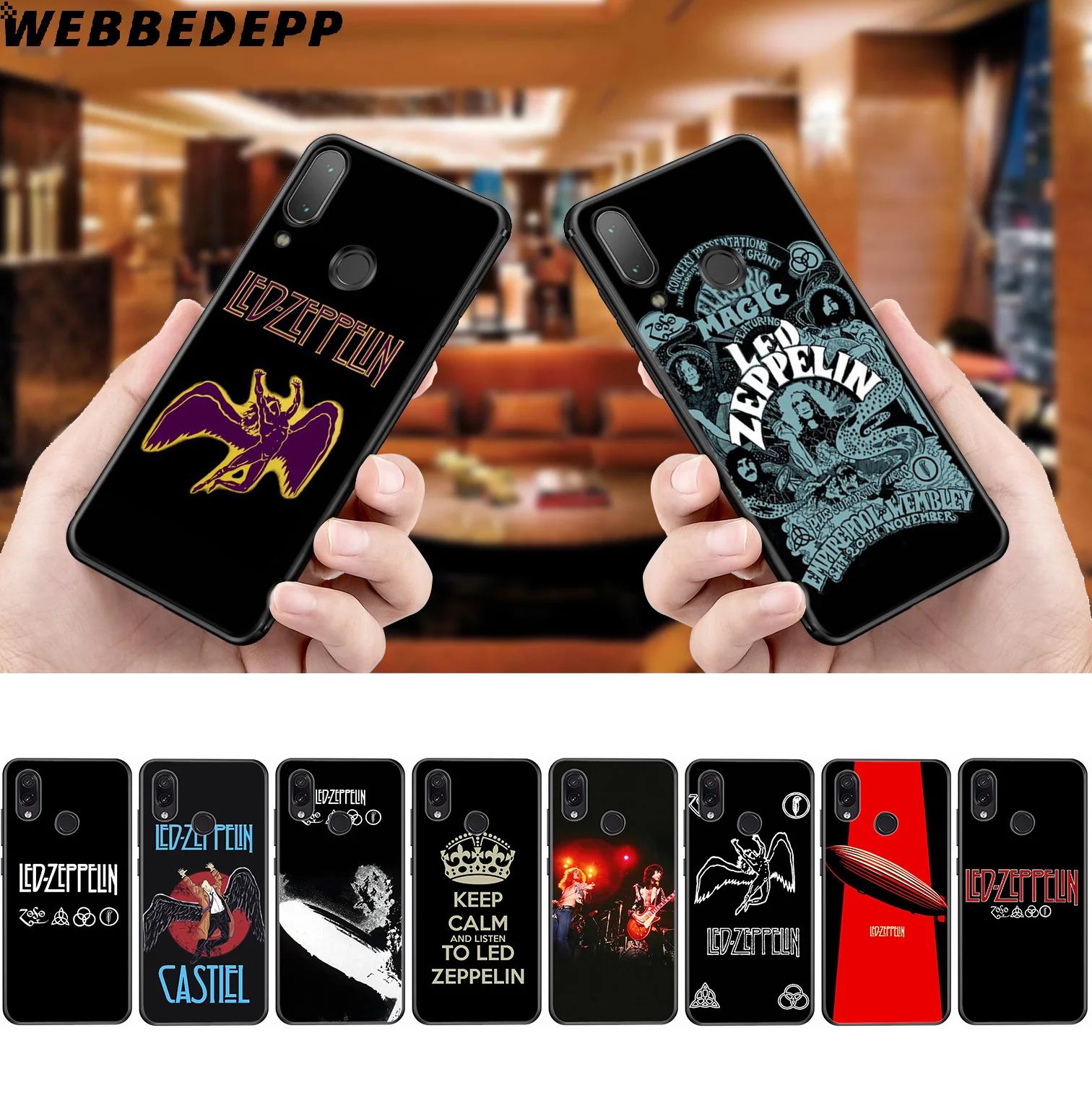 

WEBBEDEPP Led Zeppelin Bands Soft Case for Xiaomi Redmi K20 7A 4A 4X 5 5A 6 6A S2 Note 8 4 4X 5 6 5A 7 Pro Plus Prime