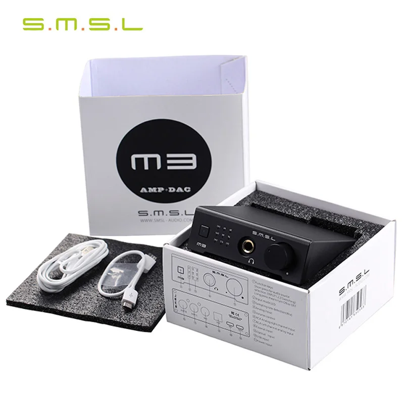 SMSL M3 USB/Оптическое волокно/коаксиальный функциональный Hi Fi аудио декодер все в